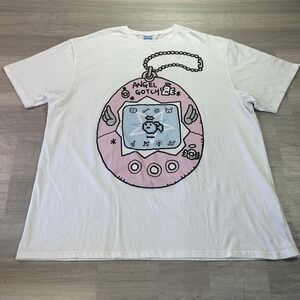 Cakeworthy Tamagotchi Shirt Mens XL White Angel Gotchi Short Sleeve Graphic Tee